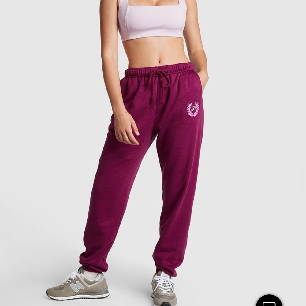 🆕 PINK Fleece High-Waist Gym Pant MEDIUM - Picture 3 of 12